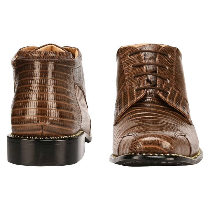 LIBERTYZENO - Vente Bottes – homme - Bottes à lacets en cuir véritable Foxx pour hommes5