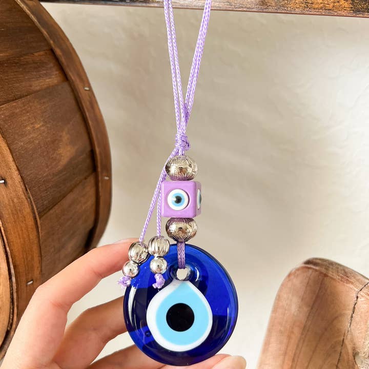 Small Evil Eye, Glass Evil Eye, Wall Decor for wholesale by Umays Boho