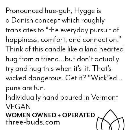 Three Buds Apothecary - Wholesale Jar/Filled Candle - Hygge Hand Poured Soy Candle2