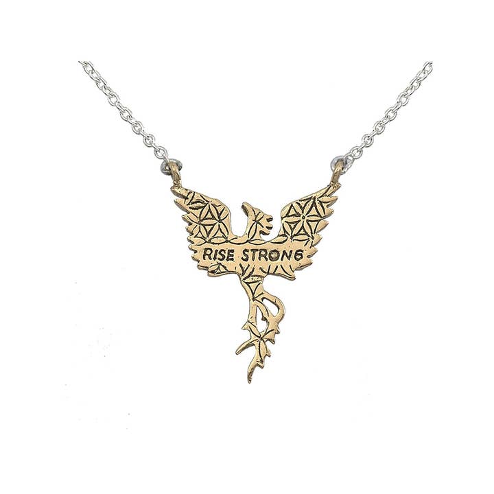 Jewelry Evolution - Wholesale Pendant/Charm Necklace - Phoenix "Rise Strong" Petite Necklace6