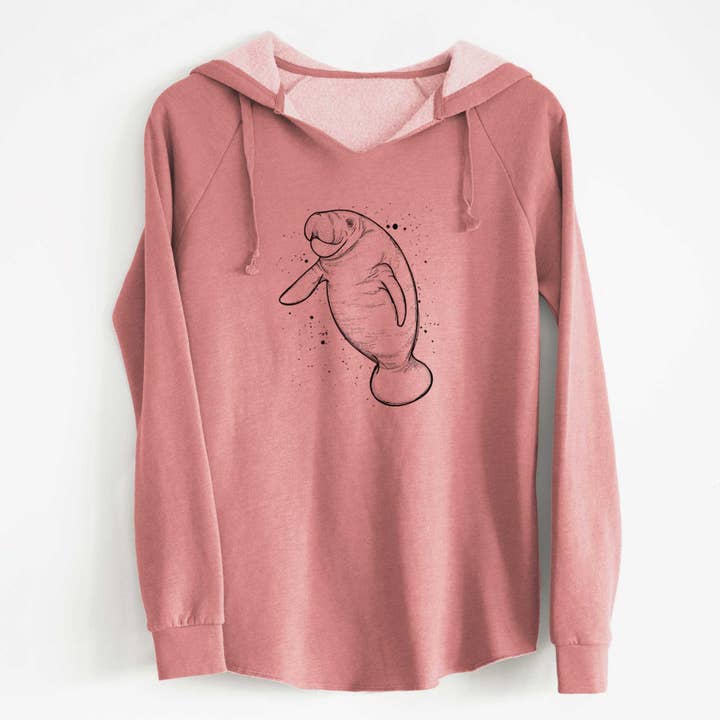 Manatee - Cali Wave Hooded Sweatshirt for wholesale by Because Tees