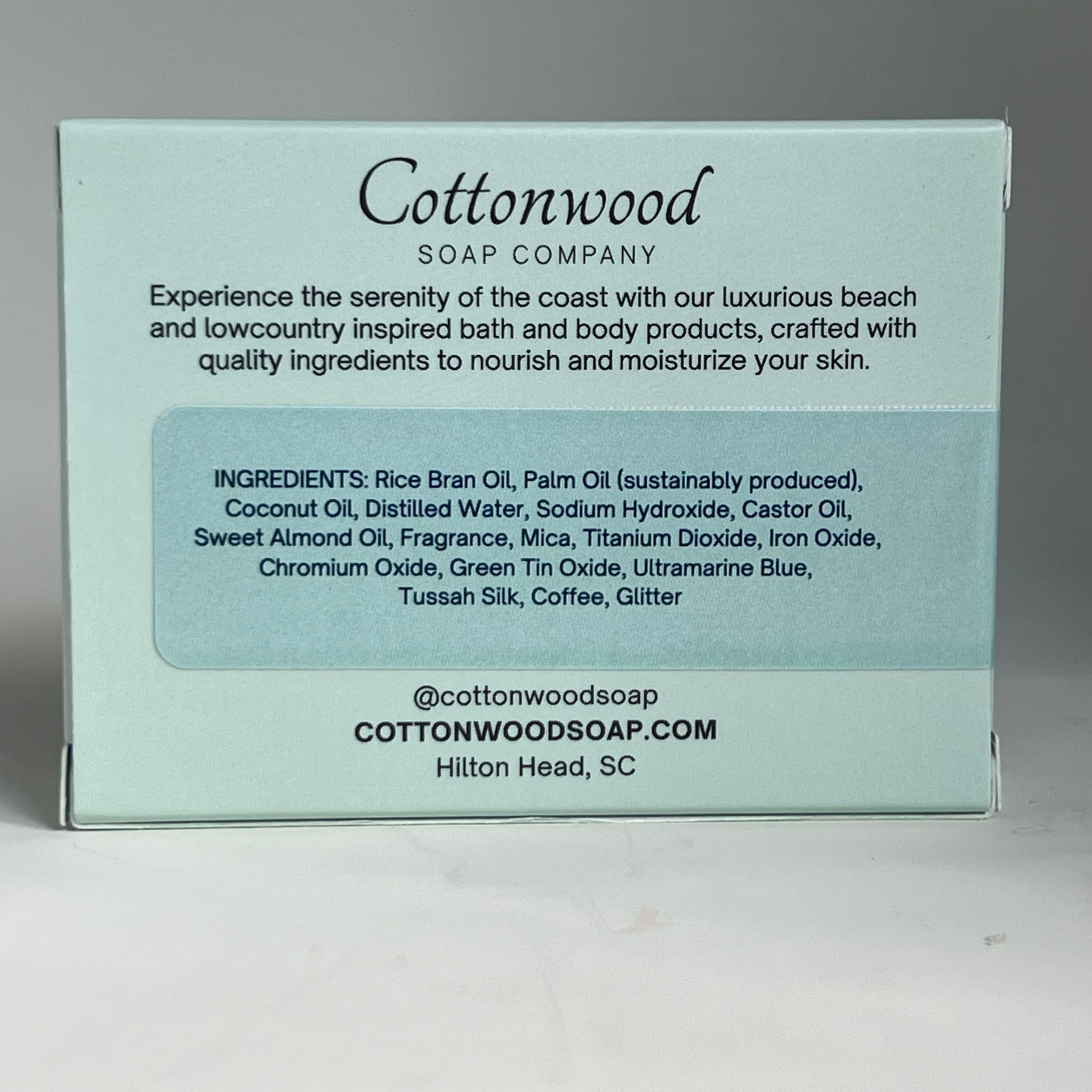 Cottonwood Soap Company - Wholesale Bar Soap - Hilton Head Beach| beach themed soap, tropical scent2