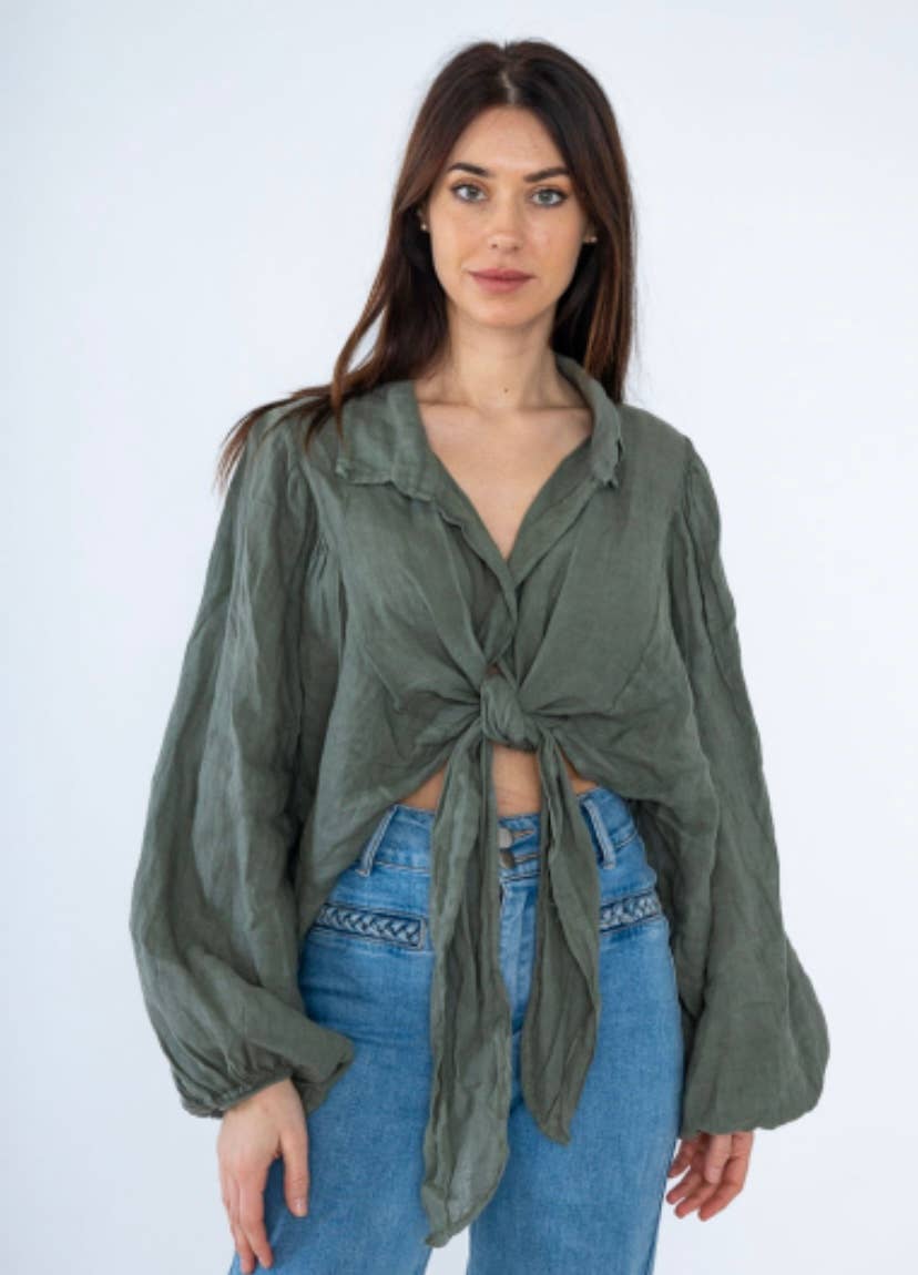 LINEN & COTTON HOUSE - Vente Chemisier – femme - 56811 100 % LINEN GILET 25