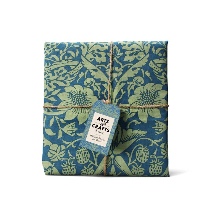 Half Moon Bay – wholesale Tea towel – Recycled Cotton Dish Towel William Morris Sage Green1