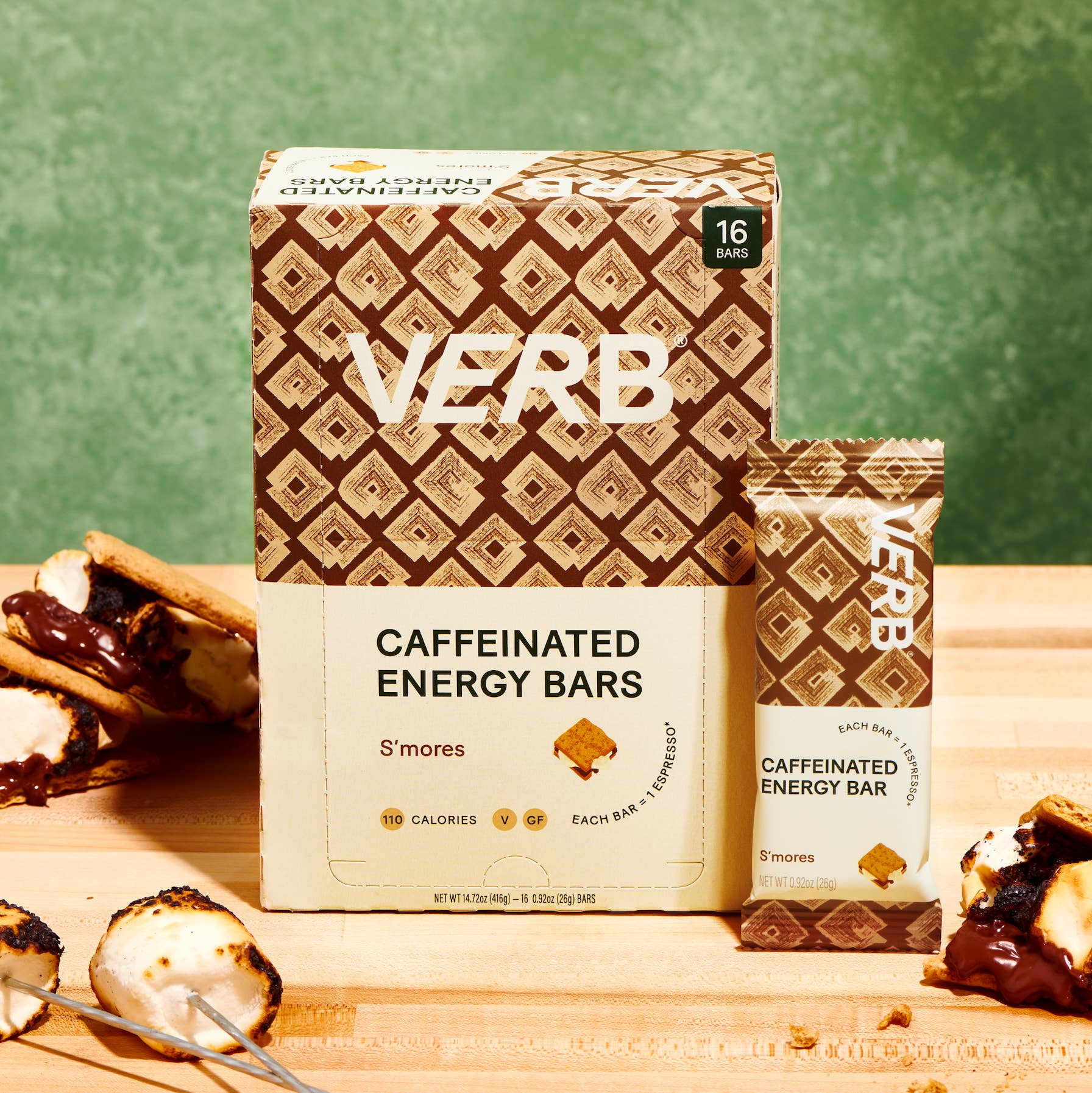 Verb Energy - Wholesale Snack Bar - Caffeinated Snack Bar, S'mores