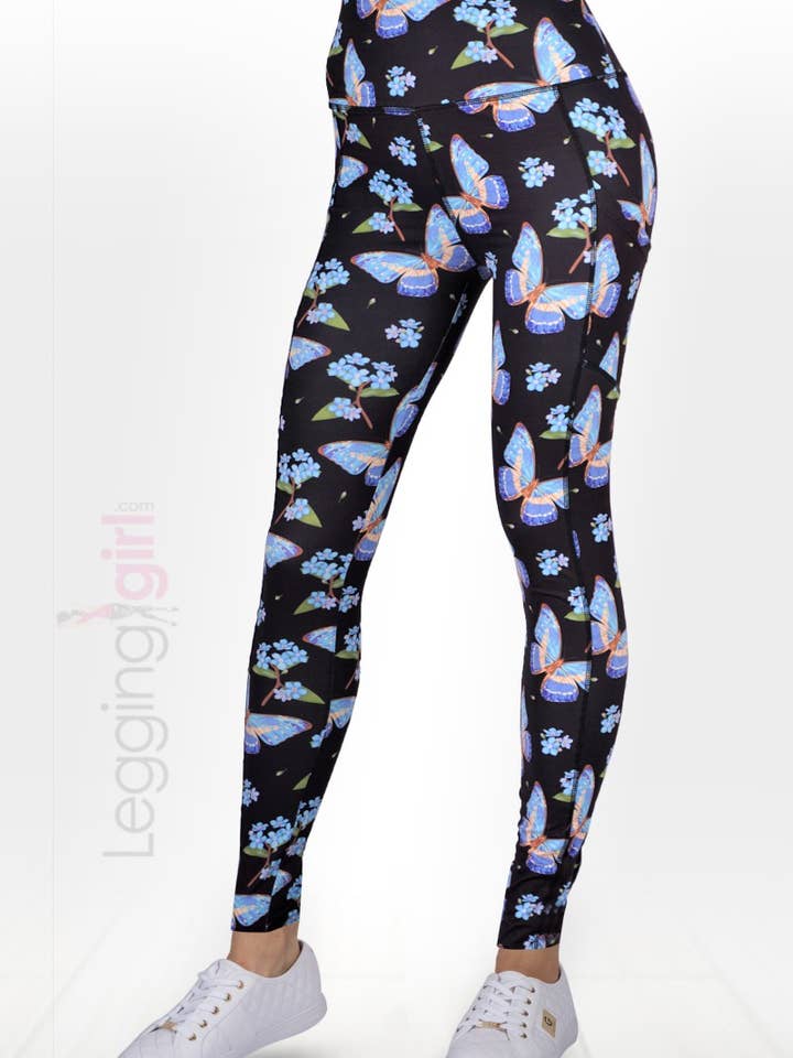 Butterfly Kisses - Pockets for wholesale by LeggingGirl.com