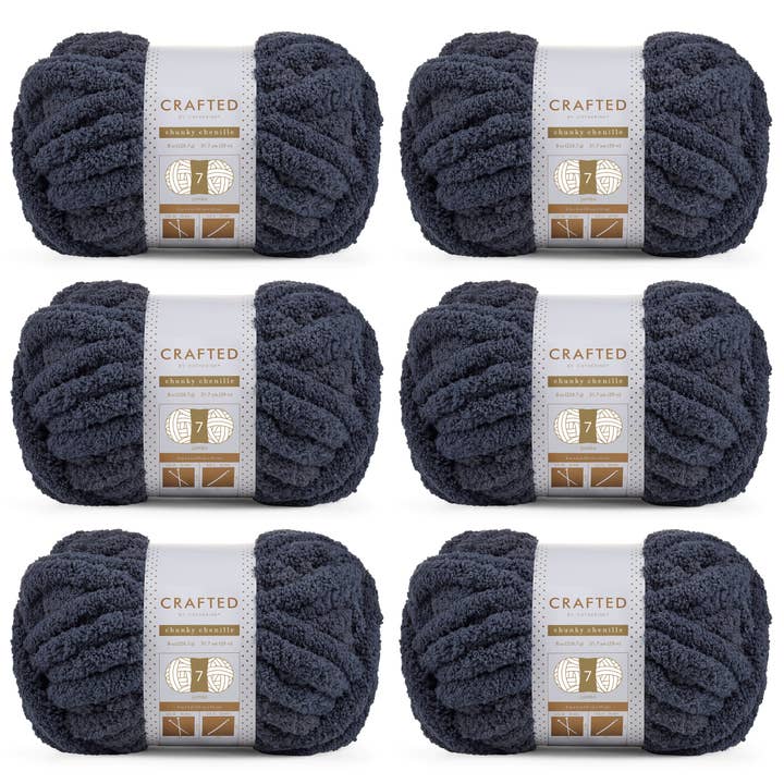 Crafted by Catherine - Wholesale Yarn - Chunky Chenill Yarn | 8oz/227g | Jumbo #7 | Pack of 614