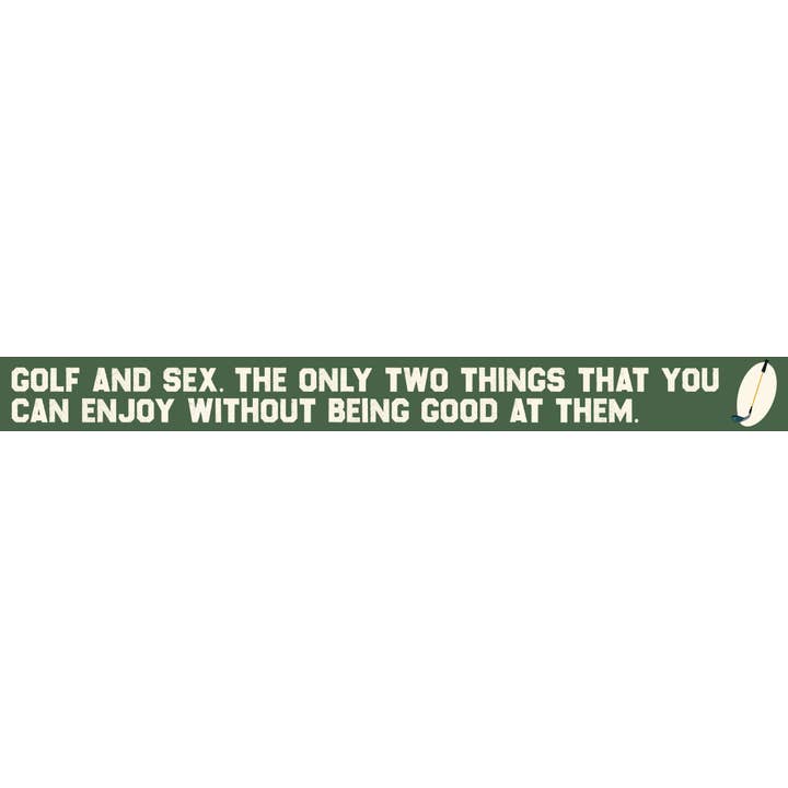 Golf et sexe : agréable sans expertise pour la vente par WitWords by M&W Design Co.