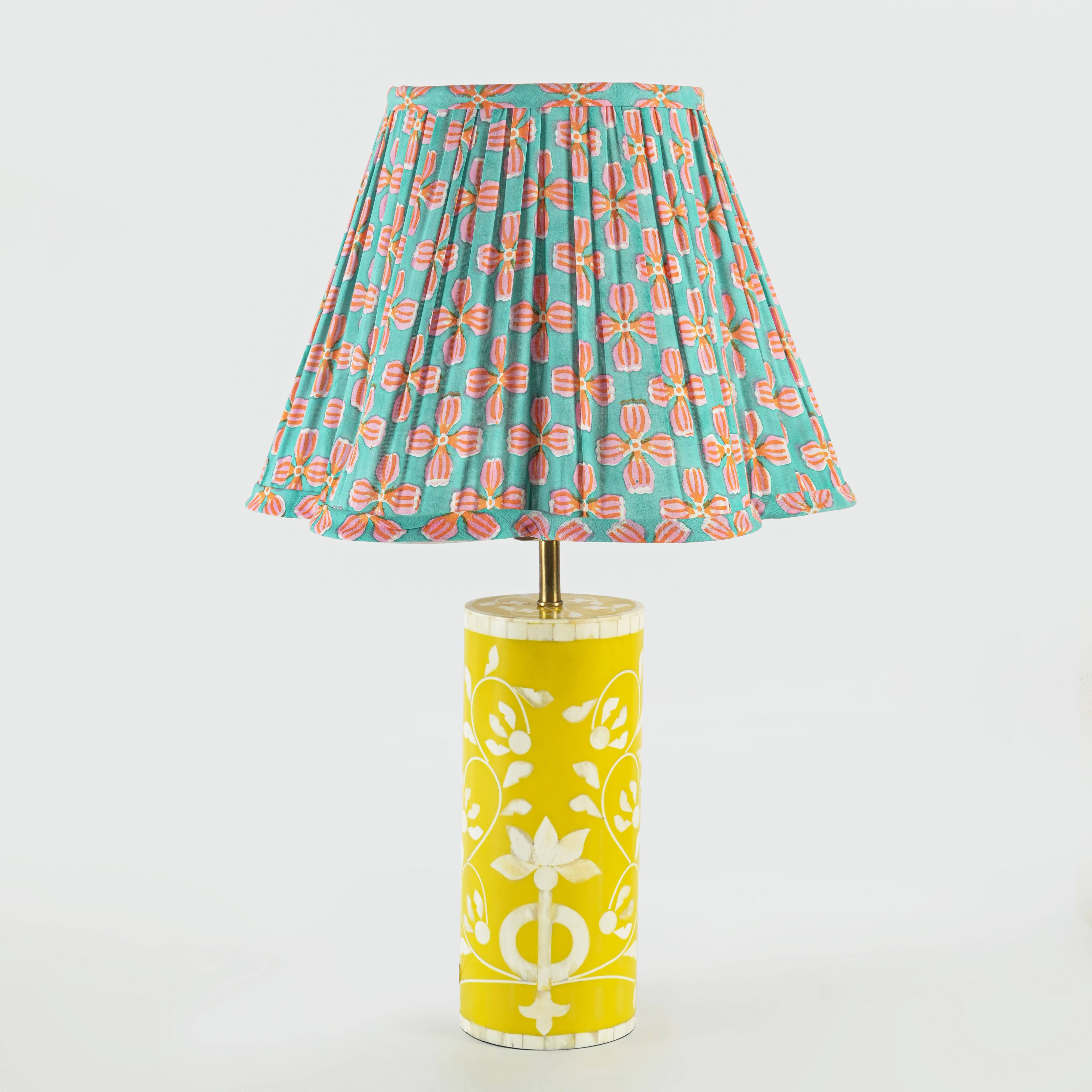 Mela Artisans - Wholesale Lamp Shade - Petals Handblocked Lampshade2