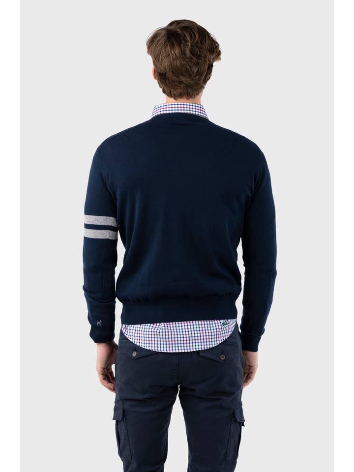 williot - Venta al por mayor Jersey de punto - Hombre - Jersey Mr Williot Londres Bordado Marino