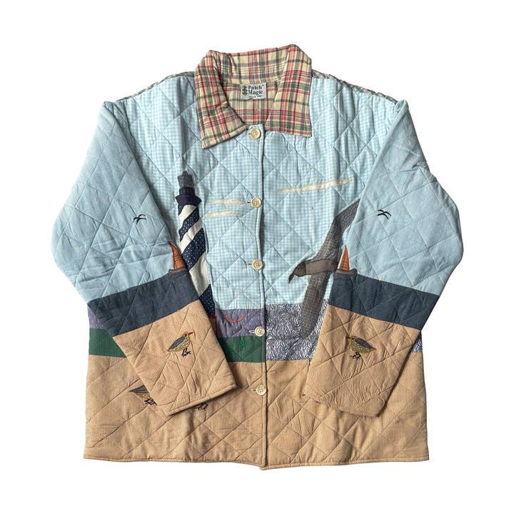 Phare par Bay Veste Matelassée Réversible en Coton, Artfull pour la vente par Patch Magic