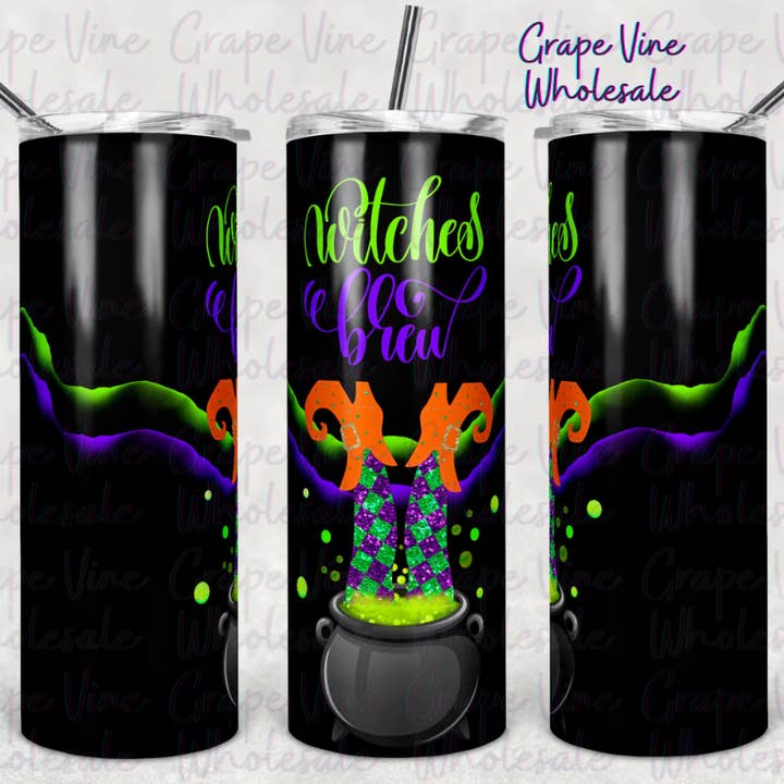 Deep Dark Witches Brew 20oz Tumbler for engroshandel hos GrapeVineWholesale