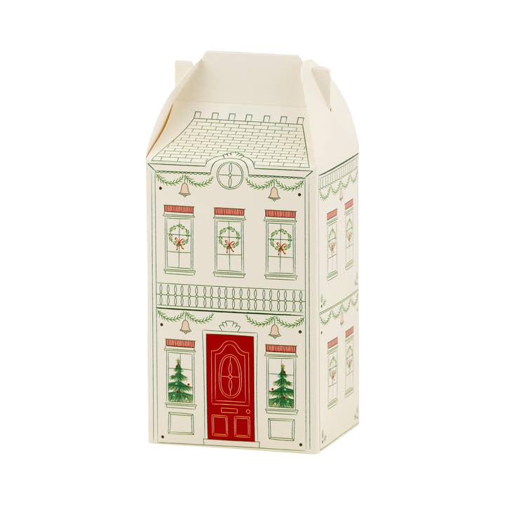 My Mind’s Eye - Wholesale Party Favor Bag/Box - VIL1108 - Christmas Village Treat Boxes