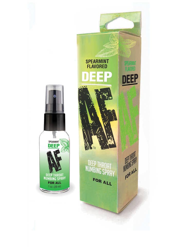 Deep AF Throat Numbing Spray- Mint for wholesale by Little Genie Productions
