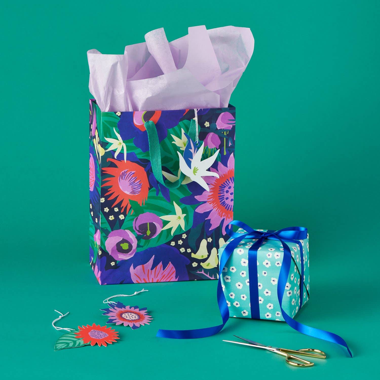 March Party Goods - Vendita all'ingrosso Buste regalo - Sacchetto regalo medio Night Bloom1