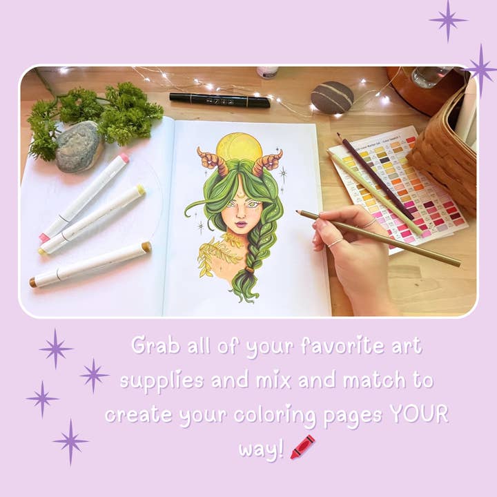 The Swimming Owl - Wholesale Coloring & Activity Book - Adult - Whimsical Witches Coloring Book For Adults + Teens3