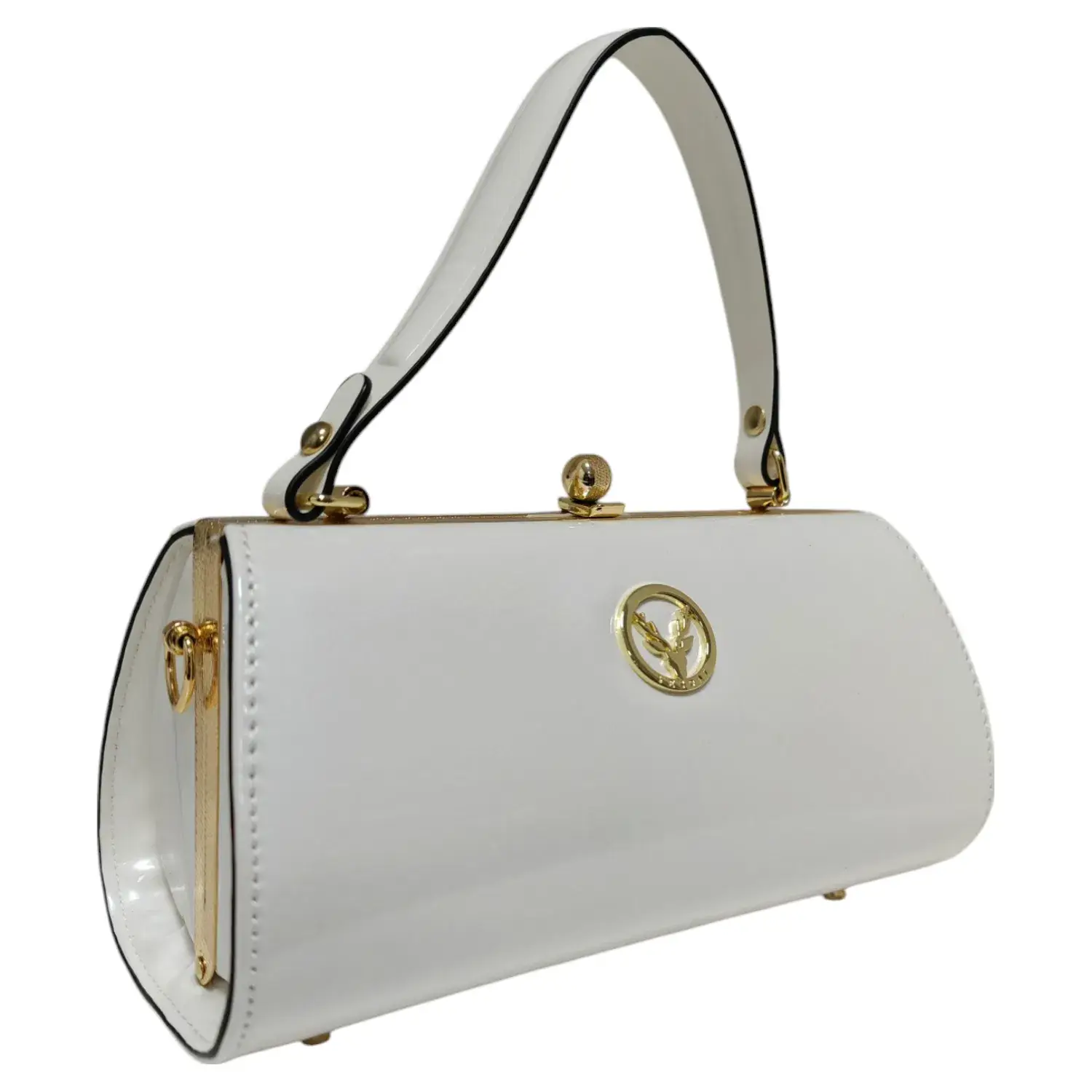 Superbia - Wholesale Top Handle Bag - Women's - Small Clasp Opening Patent Top Handle Bag Party EveningA96081