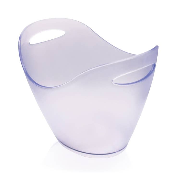 Polycarbonate Misc 13.75" x 13.75" x h:10" Oval Frosted Polycarbonate Ice Bucket for wholesale by TURGLA HOME