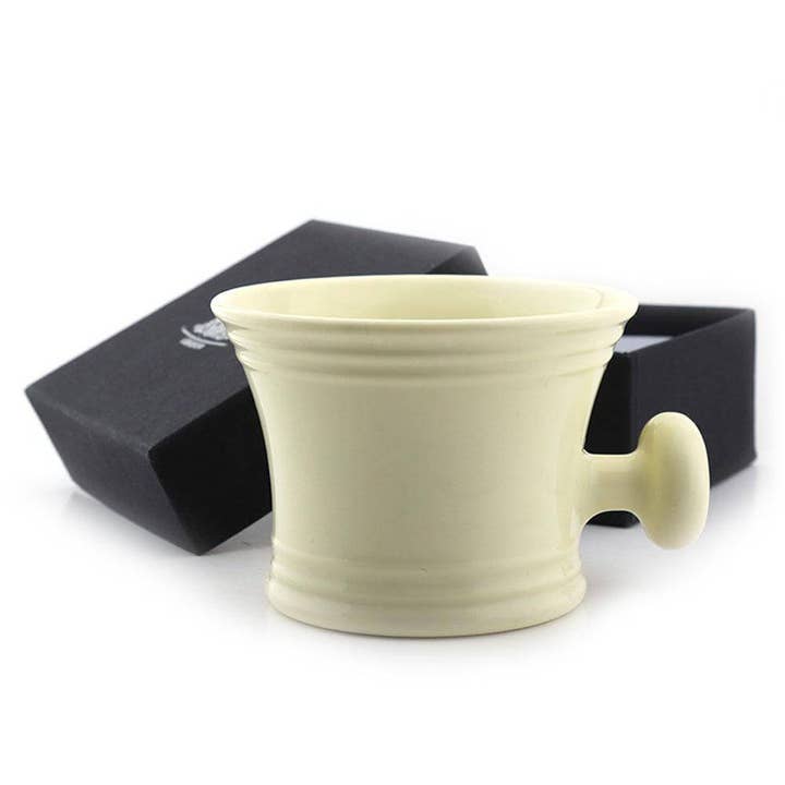 Shaving Mug In Ivory Color By Haryali London for wholesale by Haryali London