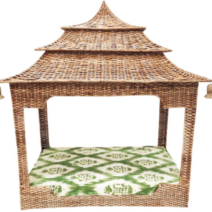 The Enchanted Home - Wholesale Pet Bed - Dog - Pagoda Wicker Dog Bed