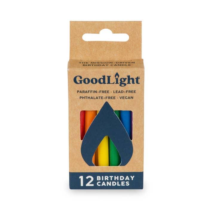 GoodLight Natural Candles - Wholesale Cake Candle - Birthday Candles | 12-Count Box