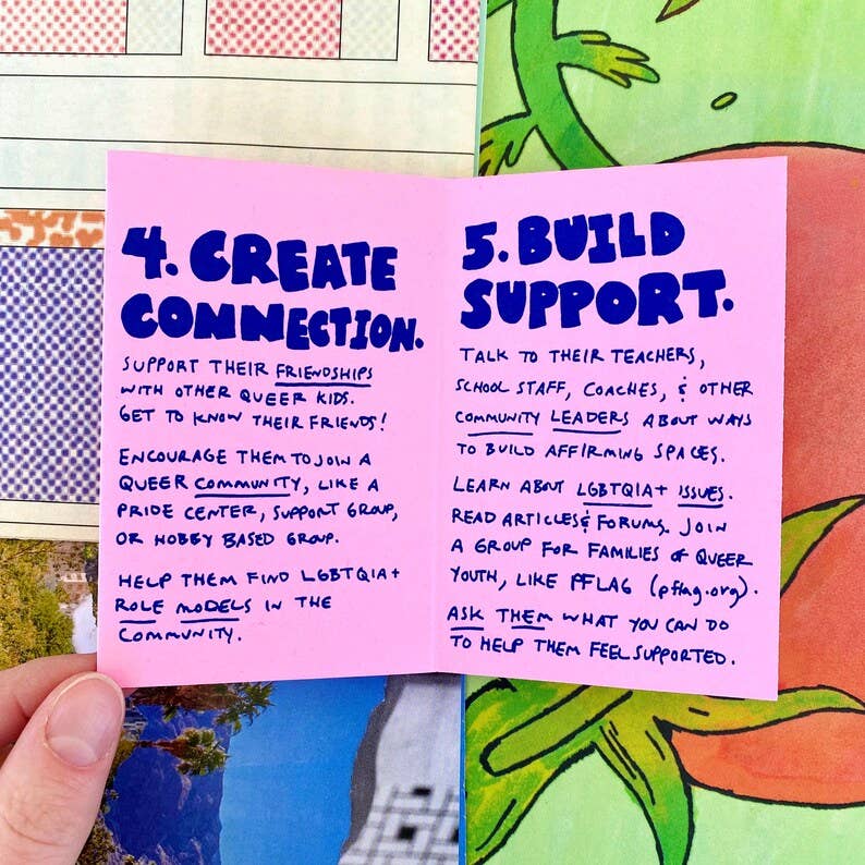 Pleasure Pie - Wholesale Book - Adult - How To Support Your Queer Kid zine | LGBTQ+ Gay Lesbian Bisexual Pansexual Trans youth parent3