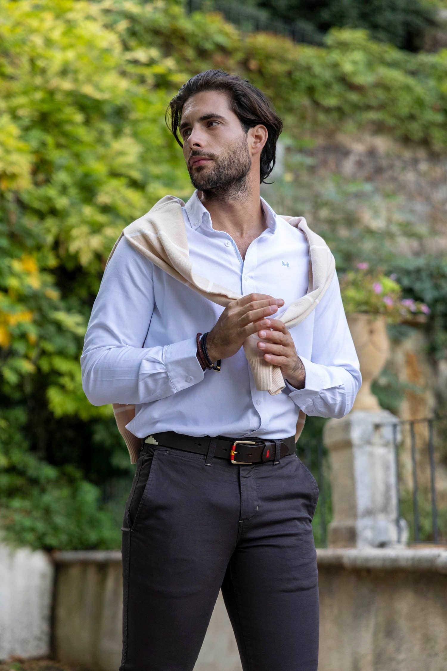 Custi Mikelo: Men's Clothing & Christmas Gifts - Wholesale Button Down Shirt - Men's - White Oxford Plain Shirt | Ronda2