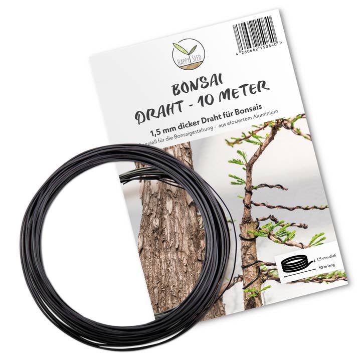Vendix GmbH - Wholesale Garden Tool - HappySeed 10m Anodized Aluminum Bonsai Wire, Black8