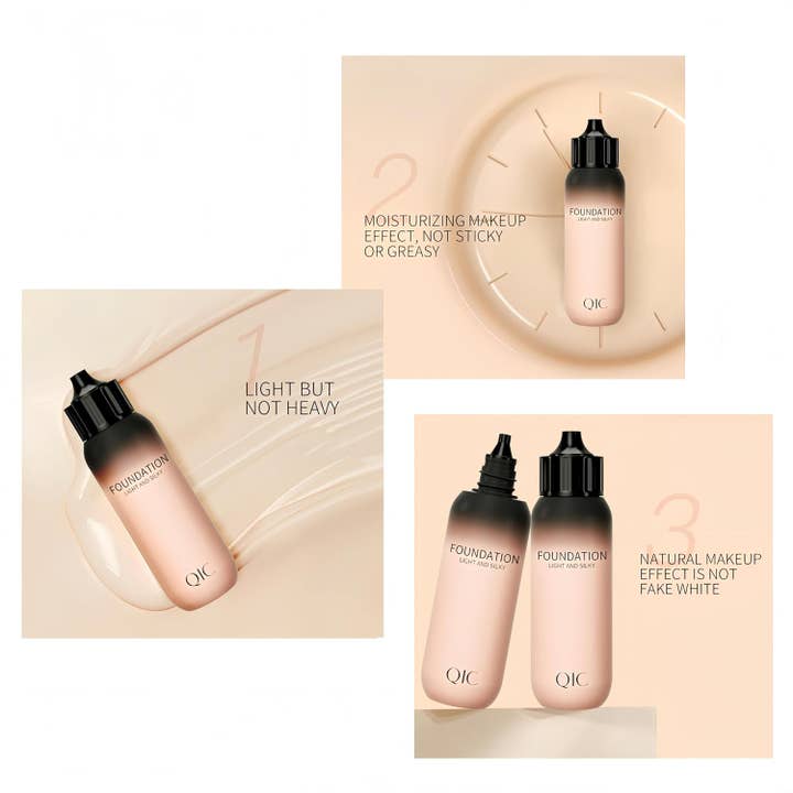 MEHIAZ - Wholesale Foundation - Light & Silky Full Coverage Foundation –QIC Foundation6