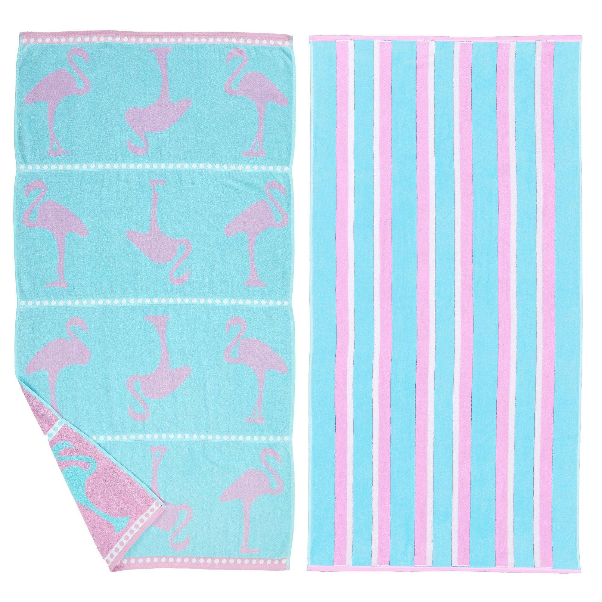 BH Collective - Wholesale Beach Towel - Beach Towels - 100% Cotton Jacquard, 2pk  - Playa Collection38