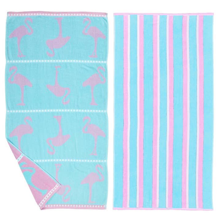 BH Collective - Wholesale Beach Towel - Beach Towels - 100% Cotton Jacquard, 2pk - Playa Collection22
