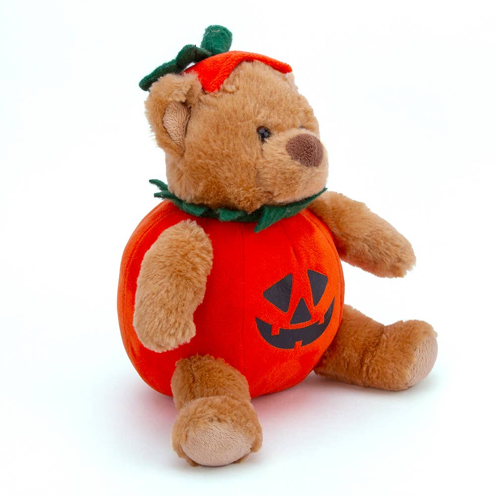Plushland - Wholesale Stuffed/Plush Toy - Kids & Baby - Halloween Bear Stuffed Animal 9" -  Pumpkin Teddy Bear1