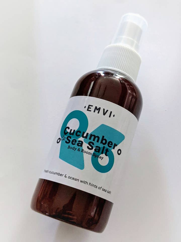 Cucumber & Sea Salt Body & Room Spray for wholesale by Emvi