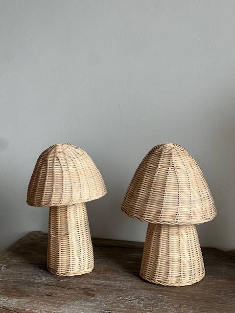 Sisi, house of style BV - Wholesale Accent/Desk Lamp - Sisi rattan table lamp, Mushroom7