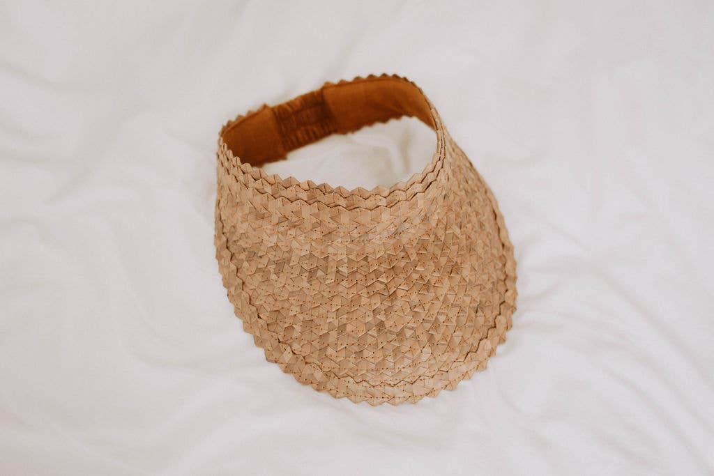 Village Thrive - Wholesale Visor - Women's - Rattan Sun Visor in Amber4