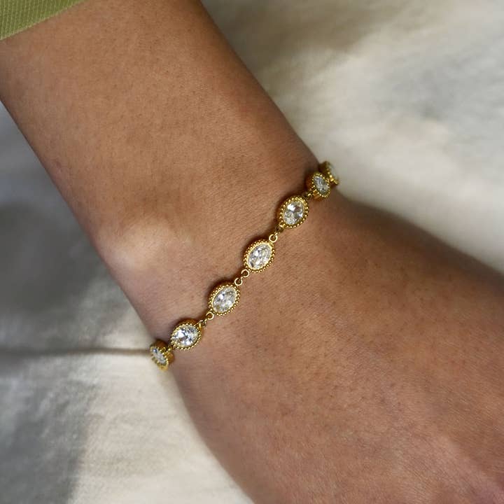 Horizonandjoyas – Pulseira de elo e corrente por atacado – Pulseira Coraline