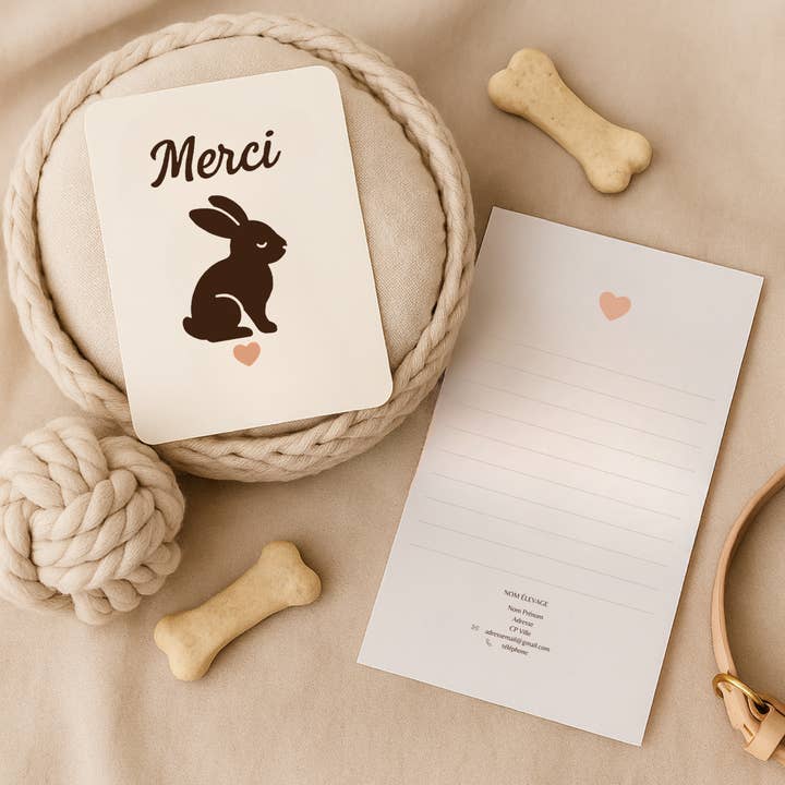 "Bedankt" Kaart + Volgblad – Kit Nac Fokker voor wholesale door Atelier Maddynette