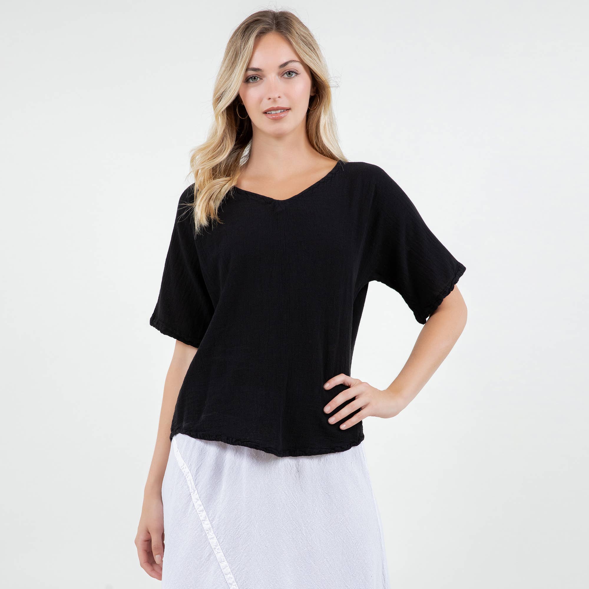 Cottonways – wholesale Blouse – Women’s – Mary Top 100% Cotton Gauze40