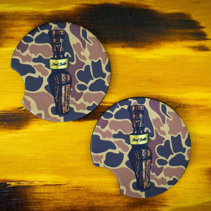 Appel de canard Camo - Dessous de verre pour voiture pour la vente par Scent South