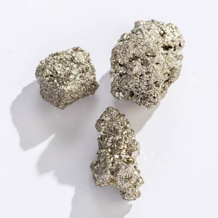 Rough Pyrite Crystals - 36 pcs, 1"-2" for wholesale by GeoCentral