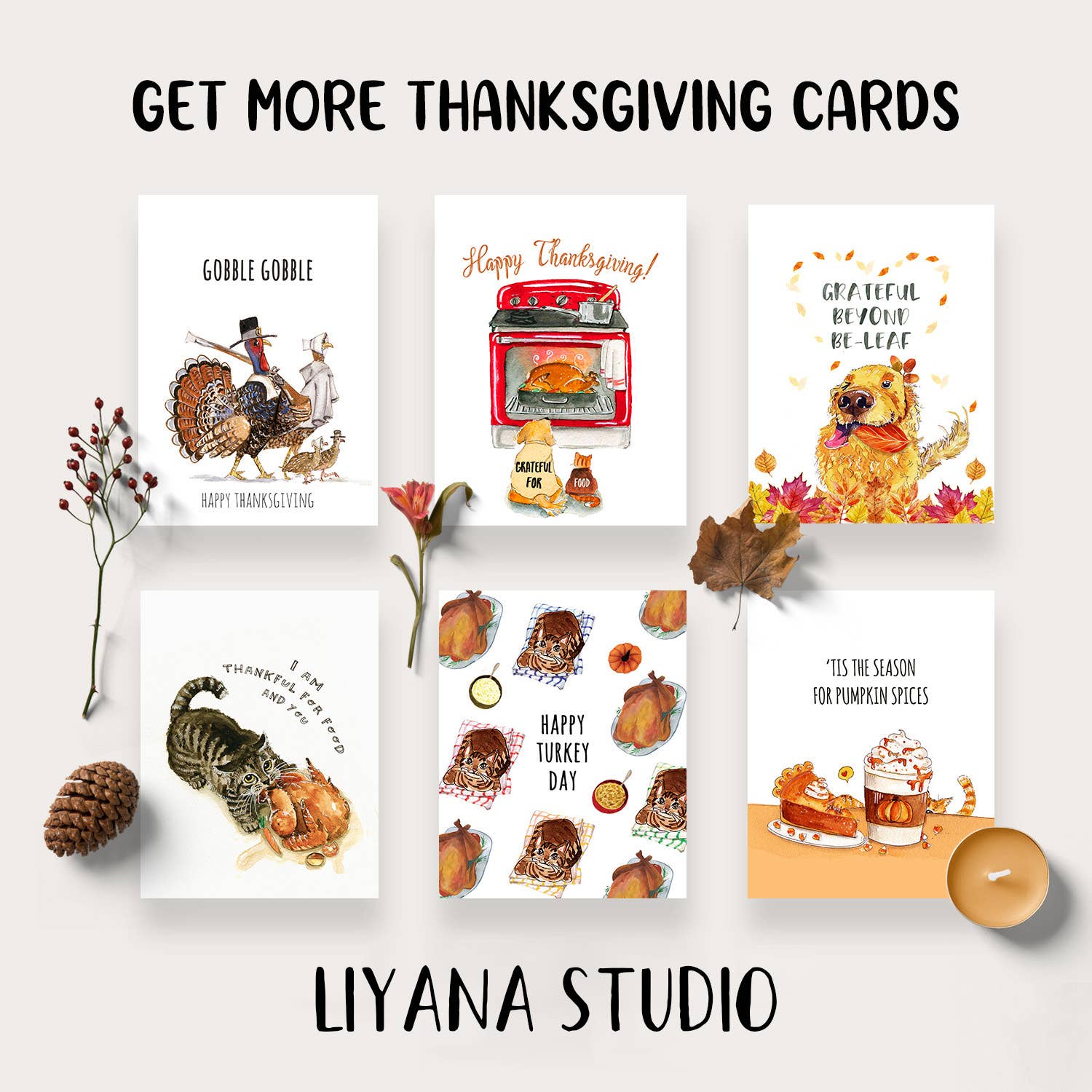 Liyana Studio - Wholesale Halloween Card - Trick Or Treat - Funny Halloween Card5