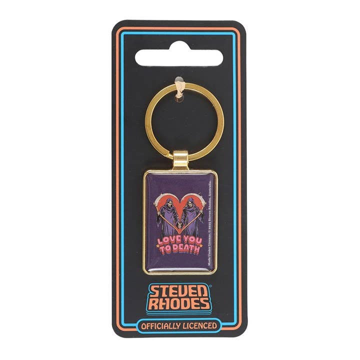 Something Different Wholesale - Wholesale Keychain - Unisex - Love You To Death Keyring by Steven Rhodes1