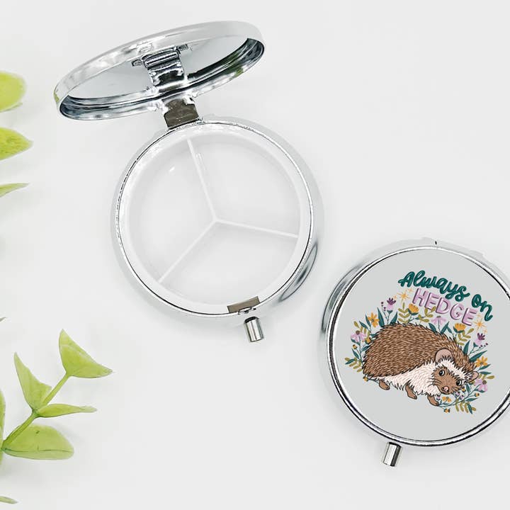 Hedgehog Pill Box, Travel Pill Case for wholesale by Remember November, Inc