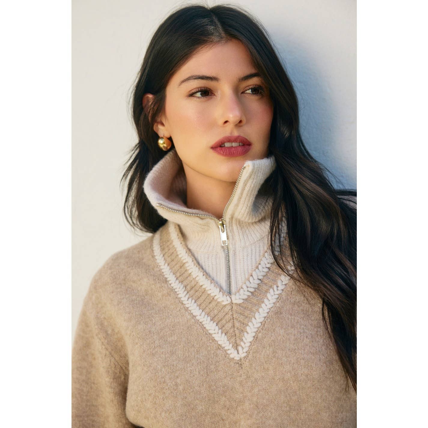 Dress Forum - Vendita all'ingrosso Top in maglia - Donna - Scaldacollo con Cerniera (1)2