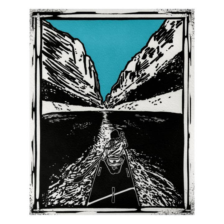 Canyon Paddle Art Print for wholesale by PrintsOnTheTrail