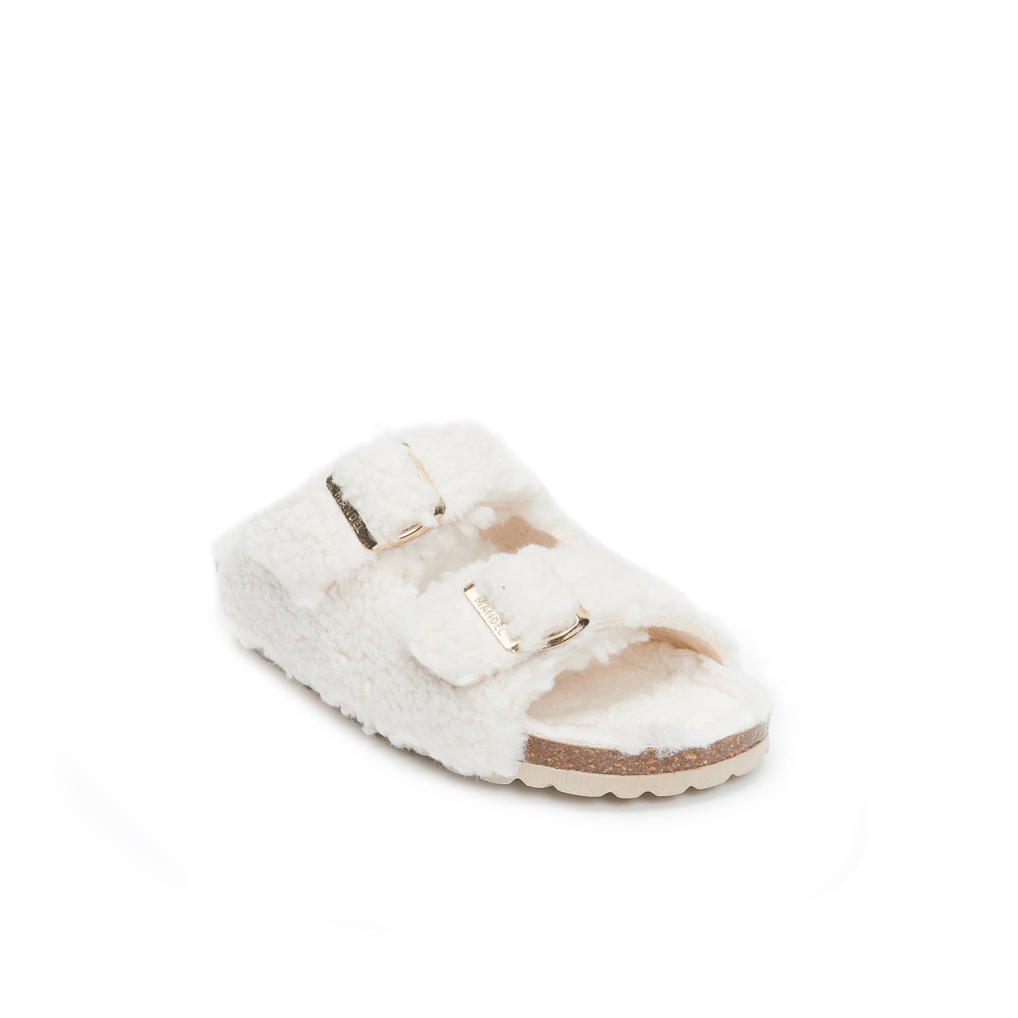 Mandél - Wholesale Slippers - Women's - ALBERTO double-strap slipper white - Art.MI90524
