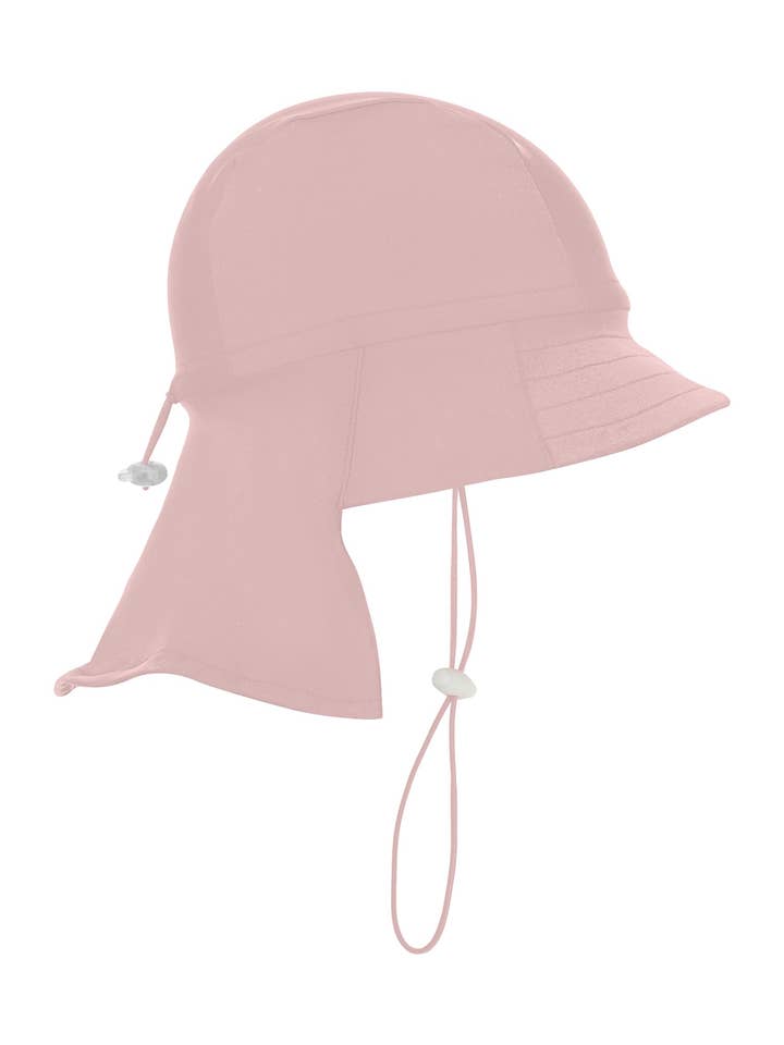 Chapeau de protection solaire ajustable UPF 50+ rose pour bébé et enfants pour la vente par Daring Littles