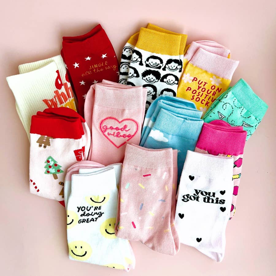 Purchase wholesale gift socks. Free returns & net 60 terms on Faire