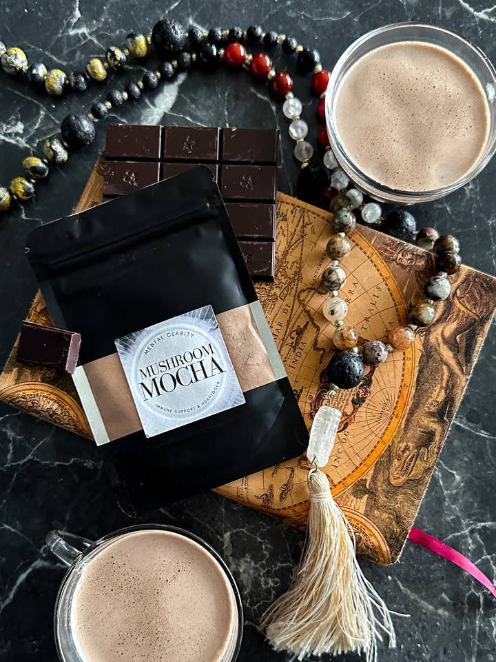 Medicinal Mushroom Blend w/ Ceremonial Grade Organic Cacao for wholesale by Lunar Herbals