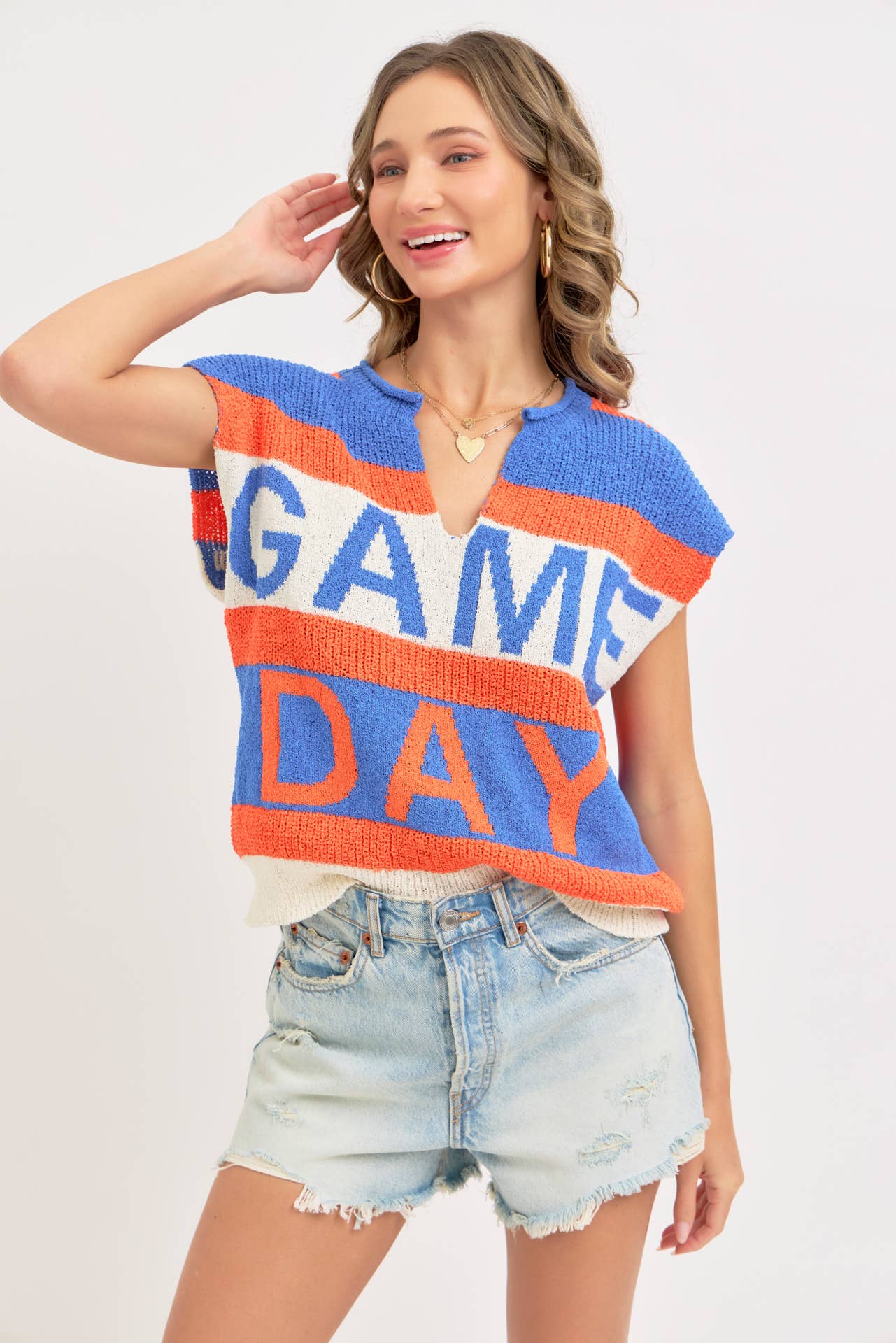 Sweet Lovely by Jen - Vendita all'ingrosso Top in maglia - Donna - GIORNO DELLA PARTITA PERFETTO PER MOSTRARE IL TUO SPIRITO DI SQUADRA CON STILE17